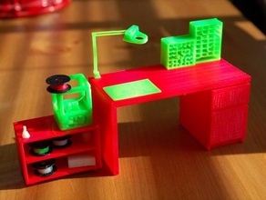 thenewhobbyist playset playsets casa de bonecas miniatura brinquedo 3d print model - Mito3D