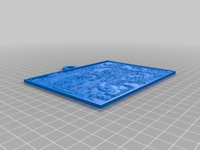 maya 2d Kunst angepasst 3d print model - Mito3D