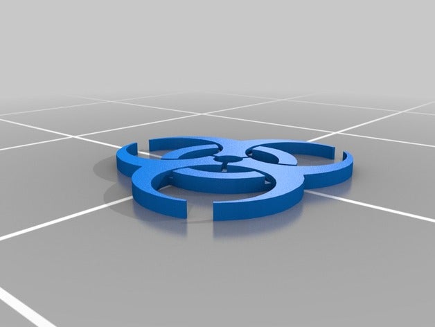 bio-hazard-symbol Zeichen logos 3D print model - Mito3D