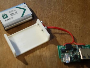 sony np-bx1 batería chargerholder cámara 3d print model - Mito3D