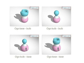 palomitas de maíz ogobild interfaces la construcción los juguetes ayudando a las manos ogo bild 3d print model - Mito3D