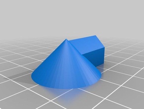 cone cup parts 3d print model - Mito3D
