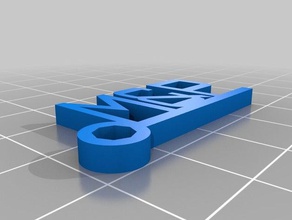 pem keychains customized 3d print model - Mito3D