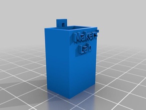 square-Bleistift-cup office 3d print model - Mito3D