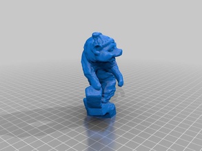 ir pigz esculturas 123d catch a arte griz urso montana originais scan 3d print model - Mito3D