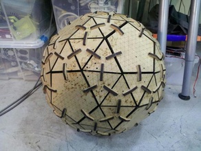 snub dodecahedron globe buildings structures 3d print model - Mito3D