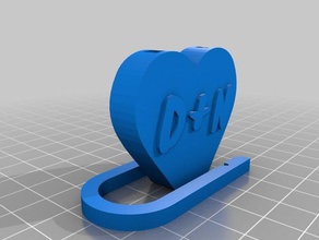 baş harflerin lockwith özelleştirilmiş aşkım diğer 3d print model - Mito3D