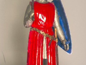 legless crusader people figure history knight man model scan 3d print model - Mito3D