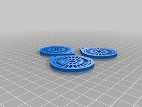 roseton para imprimante parti leon porte-clés 3d print model - Mito3D