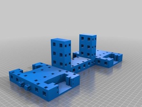 bağlantılı robot prototip engeller Robotik 3d print model - Mito3D