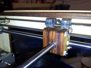 low profile adjustable belt tightener 3d printer parts ultimaker upgrade 3d print model - Mito3D