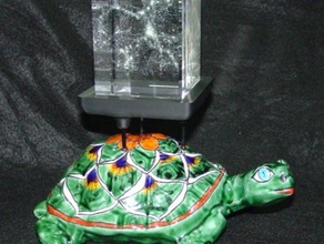 las tortugas todo el camino hacia abajo a los animales la cosmología creación mito de cubo vidrio cristal stephen hawking talavera universo 3d print model - Mito3D