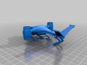 terminator voando hunter killer veículos 3d print model - Mito3D