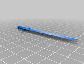 épée ouvre-lettre la main outils note 3d print model - Mito3D