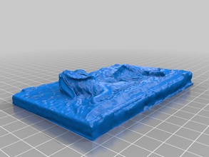 venus reclining sea monster cupid putto mesh cleanup sculptures 3d print model - Mito3D
