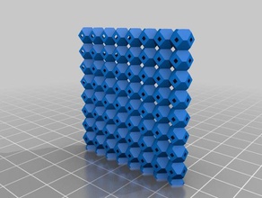 6x6 kesildi octahedrons mühendislik özelleştirilmiş 3d print model - Mito3D