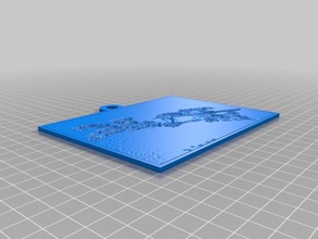 İngilizce robinlithopane 2d sanat özelleştirilmiş 3d print model - Mito3D