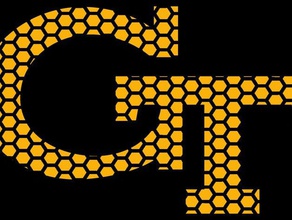 georgia tech honeycomb-logo 2d Kunst gt 3d print model - Mito3D