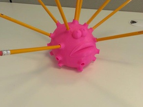 blowfish pencil holder animals design desk desktop organizer office onsuchafullsea pen pot 3d print model - Mito3D