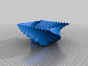 waved bowl 4 other 3d print model - Mito3D