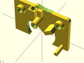 reemplazo de rostock ezstruder la placa 3d impresora extrusoras 3d print model - Mito3D