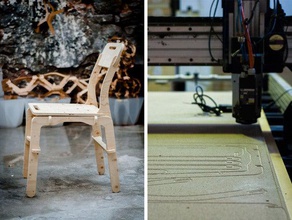 klip sandalye ev malzemeleri 3d print model - Mito3D
