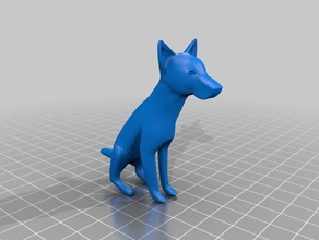 rupert sculptures chien germanshepherd chiot 3d print model - Mito3D