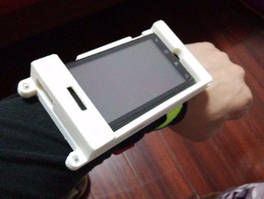 moto milestone arm shield mobile phone 3d print model - Mito3D