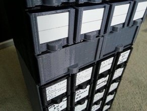 personalizable mini cajones de almacenamiento v17 actualizado 23072015 los contenedores personalizador atrae rack 3d print model - Mito3D