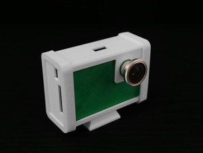 diy wi-fi raspberry pi touchscreen câmera adafruit dropbox 3d print model - Mito3D