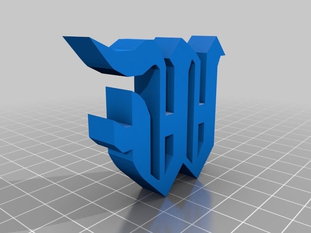 letter goth signs logos 3D print model - Mito3D