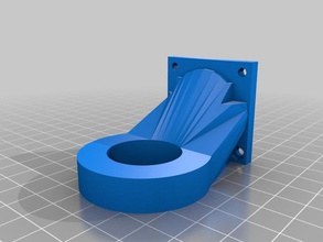 circular conducto del ventilador 3d de la impresora accesorios 40mm mendel prusa reprap sketchup xcarriage 3d print model - Mito3D
