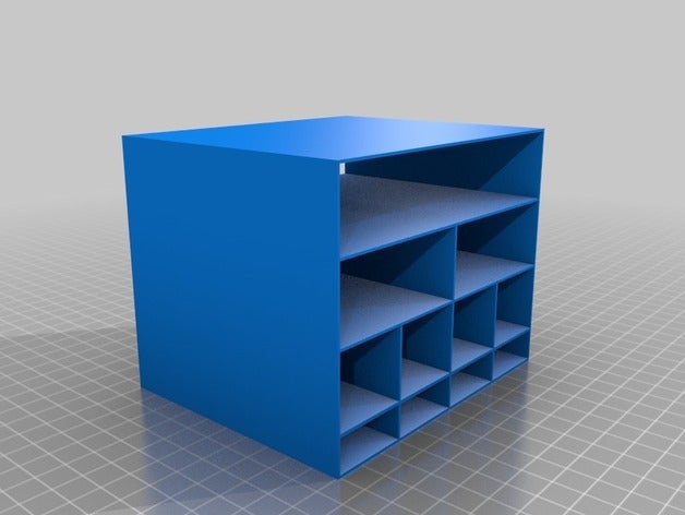 meine individuelle anpassbare mini-Speicher-rack-v16 Container 3D print model - Mito3D