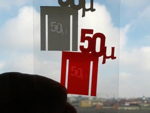 fiftymicron segnalibro ufficio 3d print model - Mito3D