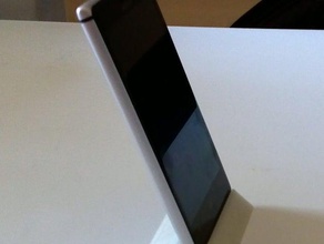 minimalistic phone stand lumia 925 mobile nokia 3d print model - Mito3D