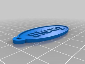 sidney keychains customized 3d print model - Mito3D