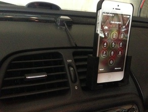 simple passive iphone car craddle mobile 3d print model - Mito3D