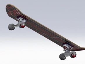 skateboard sport outdoors sk8 solidworks 3d print model - Mito3D