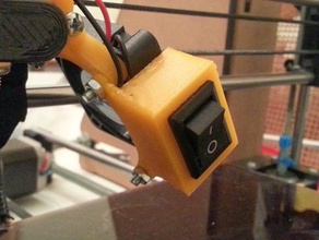 Ventola da 40mm di montaggio commutatore 3d la stampante accessori i3 reprap 3d print model - Mito3D