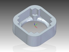 solidoodle 3 eje de 40mm montaje del ventilador 3d la impresora partes 3d print model - Mito3D