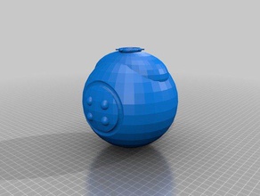 le plasma à la grenade accessoires de jeu 3d halo openscad tinkercad jouet 3d print model - Mito3D