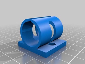 lm10uu eixo y suporte de rolamento único-folha prusa i3 3d a impressora partes 3d print model - Mito3D