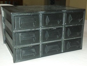 small parts drawers tool holders boxes 3d print model - Mito3D