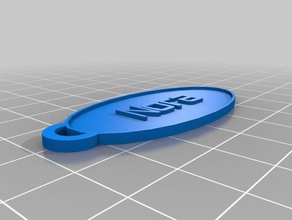 nora de porte-clés personnalisé 3d print model - Mito3D