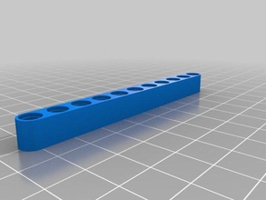lego mindstorms ev3 beam brick based off red 11 hole robotics 3d print model - Mito3D