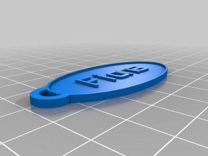 fiona Anahtarlık özelleştirilmiş 3d print model - Mito3D