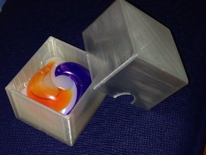 casella di viaggio sapone da bucato pod i contenitori Stampa 3d pla semplice supportless 3d print model - Mito3D