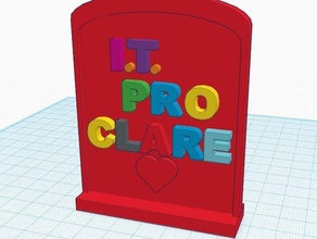 clare award signs logos 3d print model - Mito3D