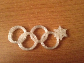 sochi olympic rings other 3d print model - Mito3D