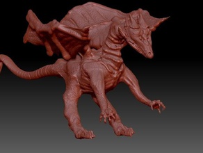 de dragon les créatures zbrush 3d print model - Mito3D